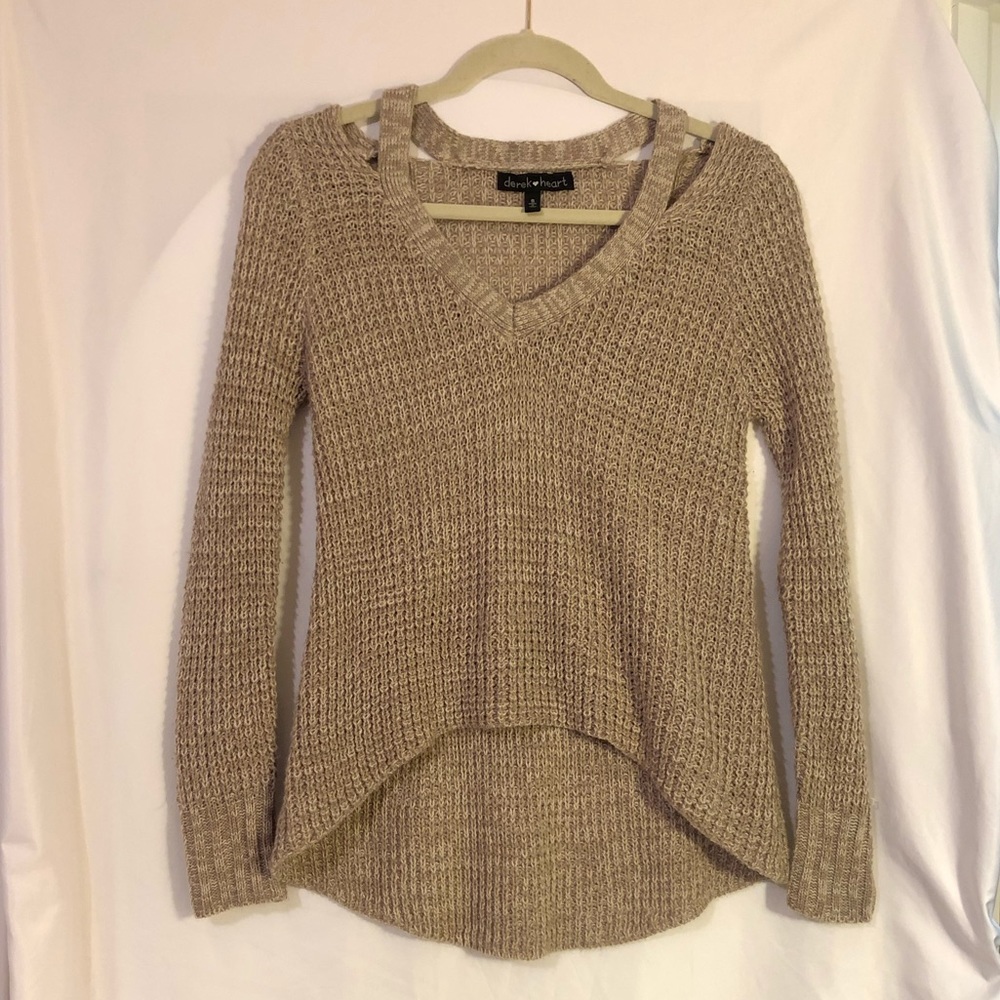 Long Sleeve Sweater-Beige